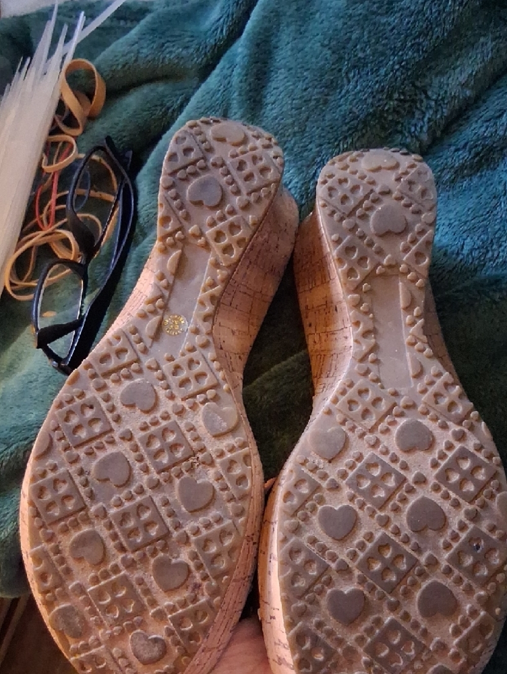 Arizona Jean Company Black and White Polka Dot Slide Mules - Picture 4 of 5